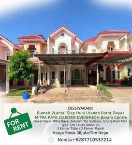 Rumah 2Lantai Siap Huni MITRA RAYA CLUSTER EVERFRESH Batam Centre