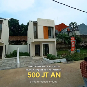Rumah BANDUNG di Cimahi Atas dekat LEMBANG DP 5 juta Siap Huni
