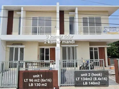 rumah baru ready 2 unit pondok candra sidoarjo surabaya