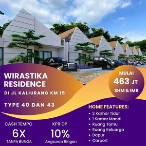 Rumah Cluster 400 Jutaan di Jl Kaliurang Km 14,5