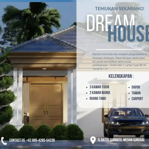 Rumah Indent Dijual Di Jl. Gatot Subroto, Medan Sunggal
