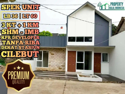 Rumah Islami Bogor Dekat Stasiun Cilebut, Tol BORR Yasmin & Kayumanis