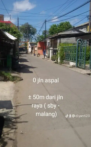 Rumah kampung nol jln raya kampung i tebel Gedangan