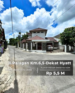Rumah Mewah Posisi Hook Jl.Palagan Km.6,5 Dekat Hyatt, UGM, Ringroad