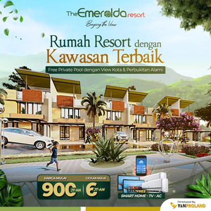 Rumah Resort Terbaik 2 Lantai Desain Santorini Yunani