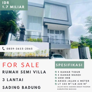 RUMAH SEMI VILLA DI SADING DEKAT PUSPEM BADUNG