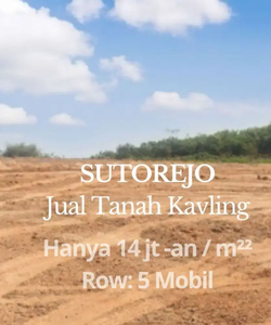 SUTOREJO‼️Djual Tanah Kavling sudah SHM