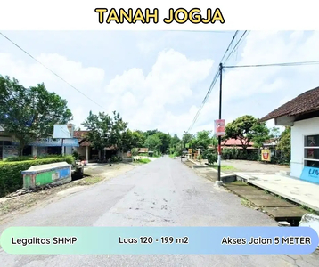 Tanah Jogja Dijual Utara Kampus UII 1 jt-an/m2 SHMP