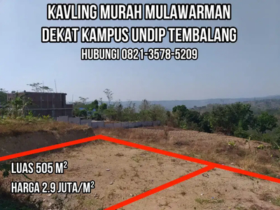 Tanah Murah Cuma 4 Menit dari Kampus UNDIP Tembalang