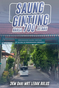 Tanah murah dijual strategis Saung Gintung