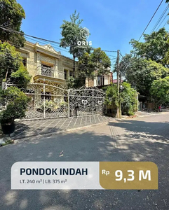 Turun Harga Dijual Rumah Area Premium di Pondok Indah Jakarta Selatan