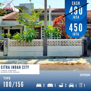 Turun harga rumah dicitra indah bogor rumah siap huni full renovasi