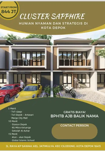 Cuma Booking Unit 5jt Allin Rumah SHM 2lantai Strategis Bebas Banjir