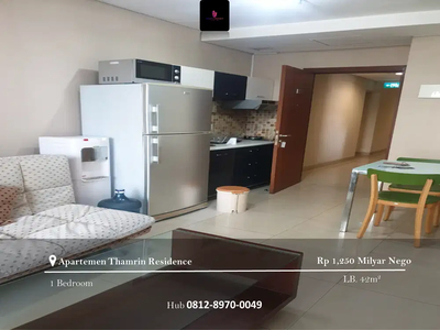 Dijual Apartemen Thamrin Residence Type L 1BR Full Furnished Low Floor