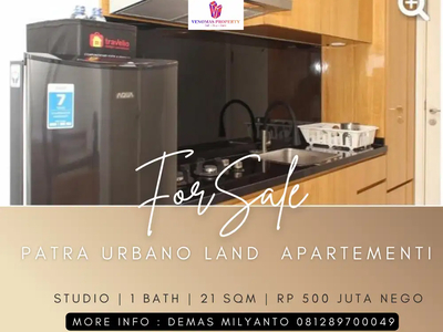 Dijual Apartement Patra Land Urbano Land Full Furnished Type Studio
