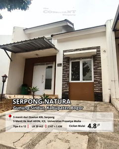 Dijual Murah Rumah di Cluster Cattaleya di Serpong Natura