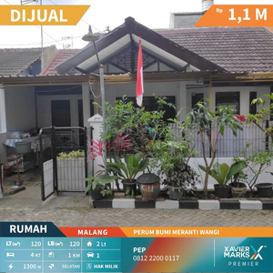 DIJUAL Rumah di Perum Bumi Meranti Wangi Sulfat Kota Malang