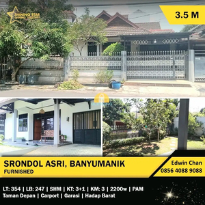 DIJUAL Rumah Furnish Perum Srondol Asri Vila Aster Banyumanik Semarang