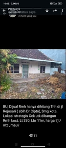 Dijual Tanah Ada Bangunan Di Rejosari Dr Cipto Semarang