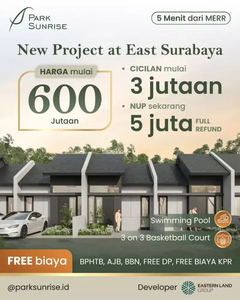 Free Biaya Start 500jt Park Sunrise Wonorejo Viral Rumah Milenial Oerr