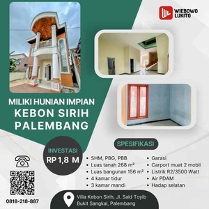 Jual Rumah Di Kalidoni Palembang Dekat Mall Ptc Palembang