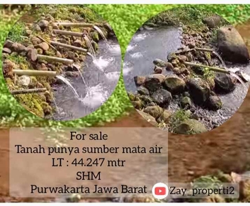 Lahan Punya Mata Air Daerah Purwakarta Jawa Barat