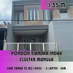 New Minimalis Baru ‼️Rumah 2 Lantai Pondok Tjandra Cluster Mangga