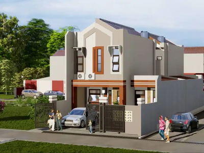 Rumah 2 Lantai Tanah Luas Termurah Dalam Perumahan Dekat Alun Alun