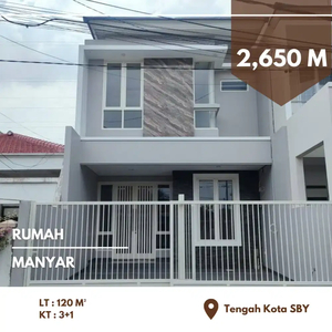 Rumah Baru Gress Manyar Tengah Kota Surabaya