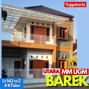 Rumah BARU Jogja 2 lantai SIAP HUNI Utara MM UGM Lt 143 m² SHM