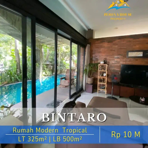 Rumah Modern Tropical di Bintaro Jaya