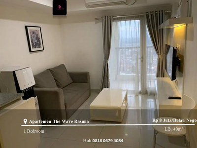 Sewa Apartemen The Wave Rasuna High Floor 1BR Full Furnished View City