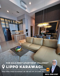 Sewa Apartment 3 BR Furnished di Millenium Village Lippo Karawaci