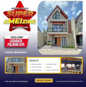 SPECIAL PRICE 1 UNIT TERAKHIR RUMAH 2 LANTAI DI COLOMADU