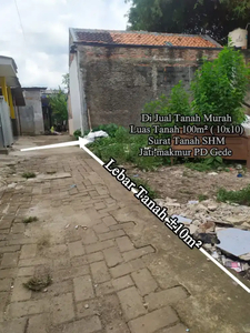 Tanah murah 100m²(10x10)SHM Jati makmur anti banjir Jl.Celepuk II