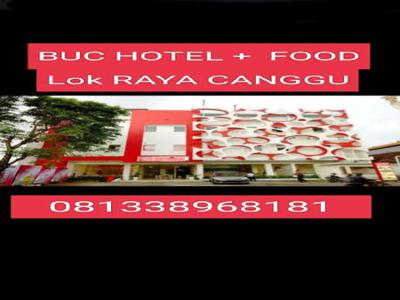 Buc hotel 4lt ada resto,pool,furnish raya canggu near berawa,umalas