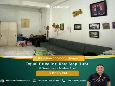 DIJUAL CEPAT RUKO INTI KOTA MEDAN SIAP HUNI DIJALAN SUMATERA