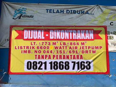 Dijual/Dikontrakan Gudang