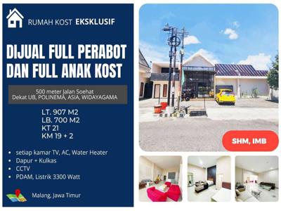Dijual Kilat Rumah Kost Exclusive Full Perabot+Anak Kos, Malang