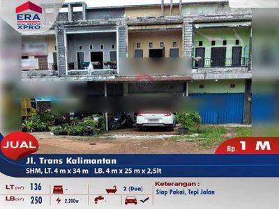 Dijual Ruko Jl. Trans Kalimantan, Kubu Raya