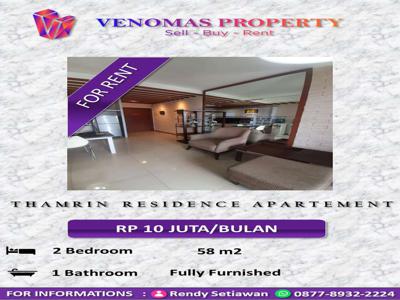 Disewakan Apartement Thamrin Residence 2 Bedrooms Furnished Tower C