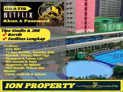 ION PROPERTY SEWA TRANSIT HARIAN APARTEMEN GREEN PRAMUKA CITY