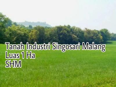 JUAL Tanah Kavling Industri Gudang Pabrik Raya Pakis Singosari Malang