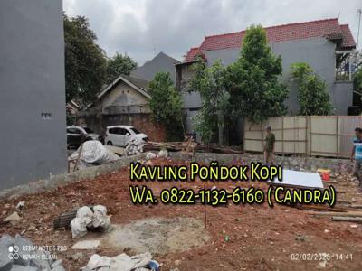 Tanah Kavling siap Bangun Pondok Kopi Duren Sawit Jaktim akses 2 mobil