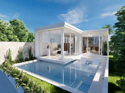 villa for sale with 30 years leasehold status in Seseh Beach Bali
