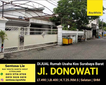 Dijual Rumah Kos Surabaya Barat Di Jalan Donowati - Sukomanunggal -shm