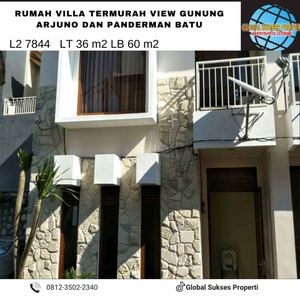 Rumah Villa Murah Cantik Strategis View Pegunungan Di Kota Batu