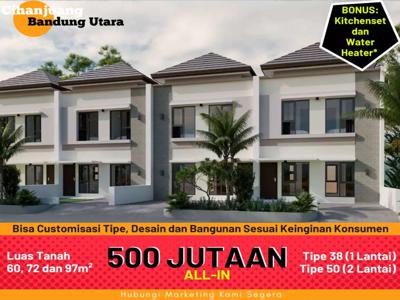 Rumah Tingkat Berasa Villa Bandung Utara Promo ALL-IN Bonus Kitchenset