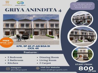 cluster mewah murah di bekasi,800 jutaan bisa kpr,free canopy dan ac