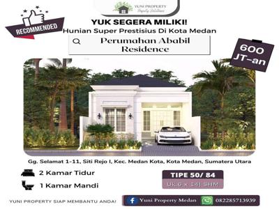 DIJUAL RUMAH ABABIL RESIDENCE TYPE 50 1 LANTAI CANTIK, NYAMAN DIMEDANA